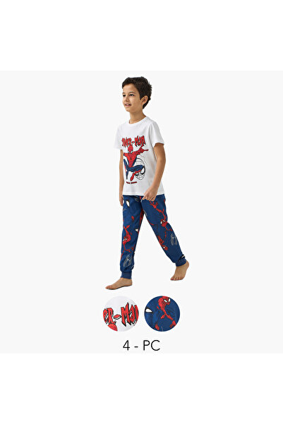 Marvel Spider-Man Print T-shirt and Pyjamas - Set of 2