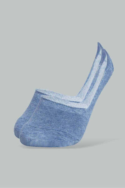 REDTAG Blue And Grey Invisible Socks For Senior Boys (Pack OF 2)