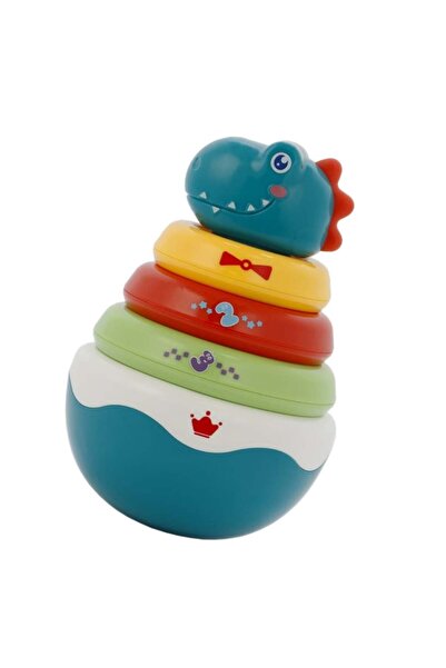 Krista Jucărie stivuibilă cu dinozauri - set de inele educative Hopa-Mitica -...