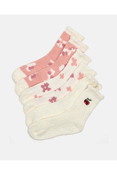 REDTAG Women Assorted Printed Crew Length Socks (3 Pairs)