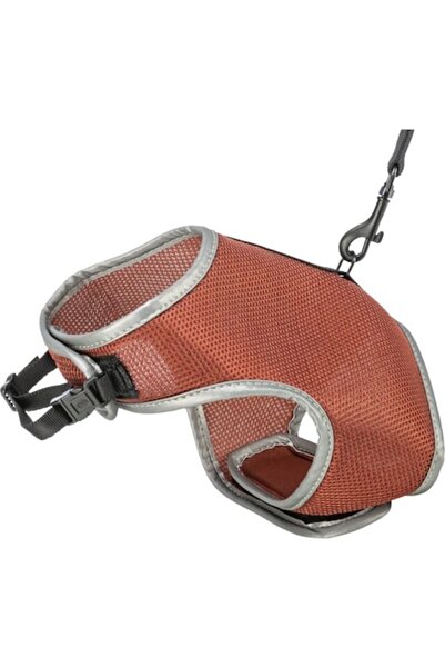 Trixie Soft Cat Harness and Leash Set, 24-42 cm/1.20 m, Rust