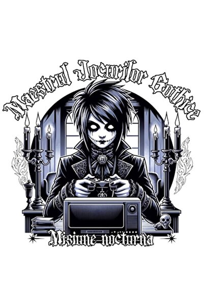 OEM Autocolant adeziv Gothic Games Master — Misiune nocturnă cu margini albe,...