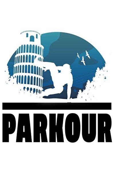 OEM Autocolant cu mesaj Parkour – Vinil PVC multicolor cu bordură albă, 10 cm