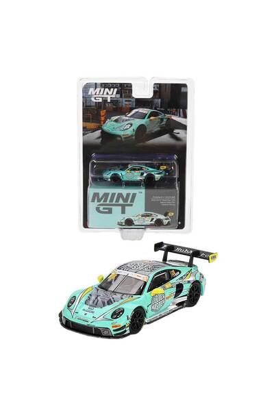 mini gt 1:64 Porsche 911 Gt3 R 2023 Fia Gt World Cup 70Th Macau Grand Prix Hubauto Racing Diecast Model