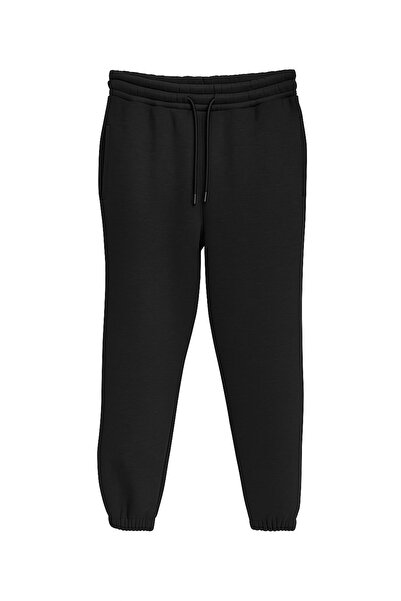 FORMO Men's 3 Thread Rubber Leg High Quality Sweatpants with Pockets Sh Fleece-Lined Thick Sweatpants