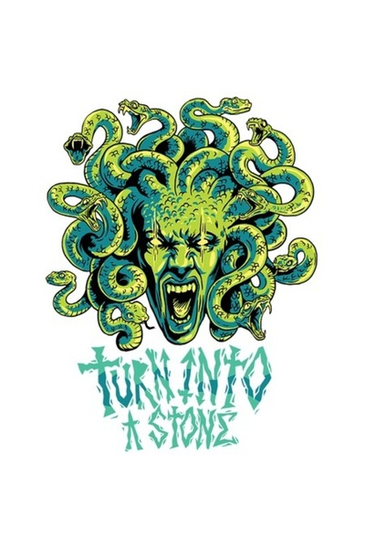 OEM Autocolant personalizat Medusa și șerpi „Transformă-te într-o piatră” – M...