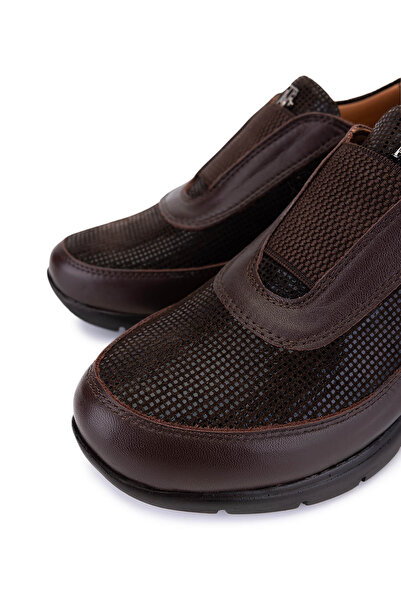 Tamer Tanca Kadın Hakiki Deri Kahverengi Casual Ayakkabı