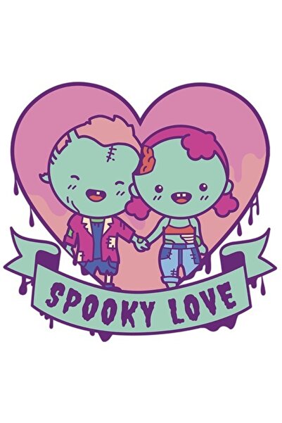 OEM Autocolant personalizat cu mesajul „Iubire înfricoșătoare”, bordură albă,...