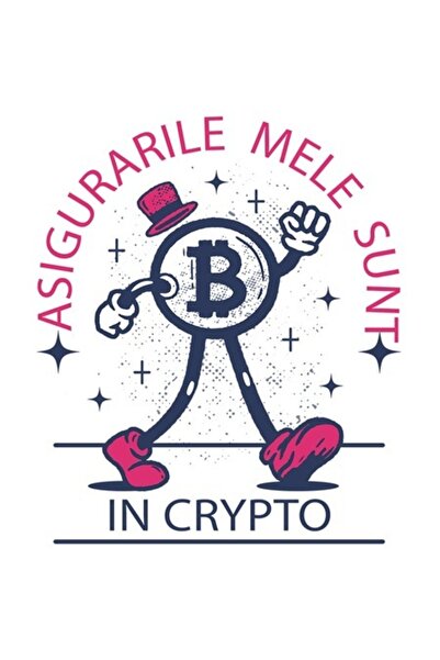 OEM Autocolant din vinil PVC „Asigurările mele sunt în criptomonede”, bordură...