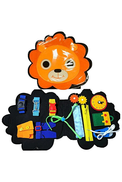 Creative World Toys Carte senzorială cu activități din pâslă - Leo