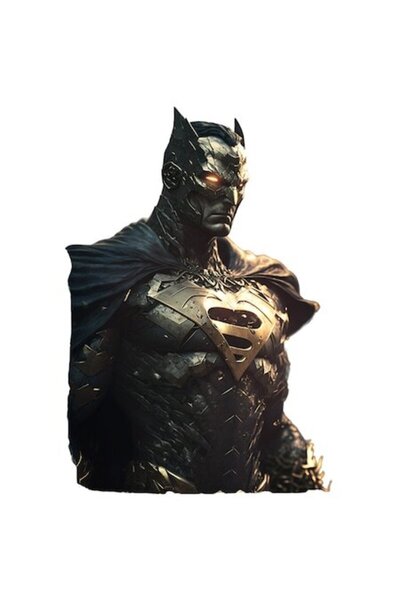 OEM Autocolant cu Superman cel rău (ticălos) - Vinil PVC Marvel/DC, Bordură a...