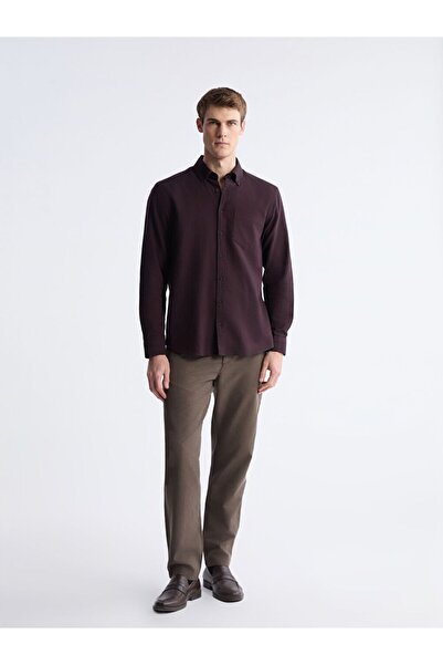 LC Waikiki Ανδρικό πουκάμισο ξυλοκόπου με μακρύ μανίκι SOUTHBLUE Regular Fit