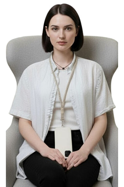 My Strape Open Brown Knitted Phone Strap Compatible with All Cases