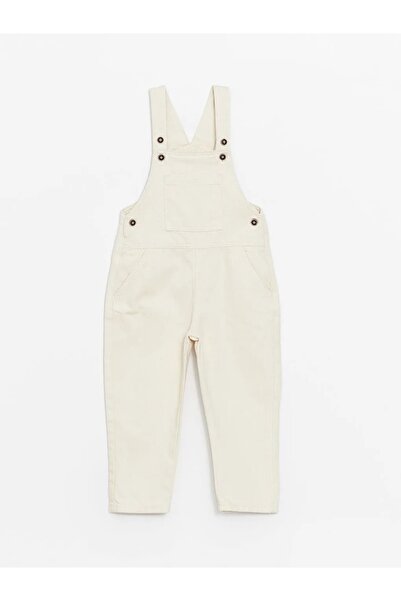 LC Waikiki LCW Kids Bej Kare Yaka Askılı Erkek Bebek Salopet
