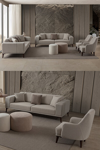 EDSY HOME Regnar Koltuk Takımı Antrasit 3+3+1+1