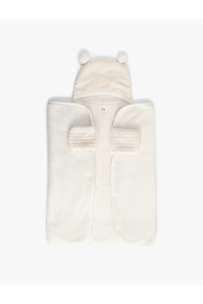 Koton Hooded Dressing Gown with Ear Appliques