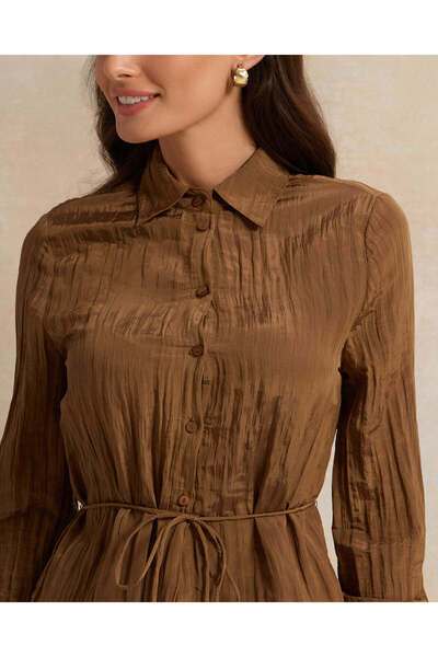 REDTAG Women Brown Collared Blouse