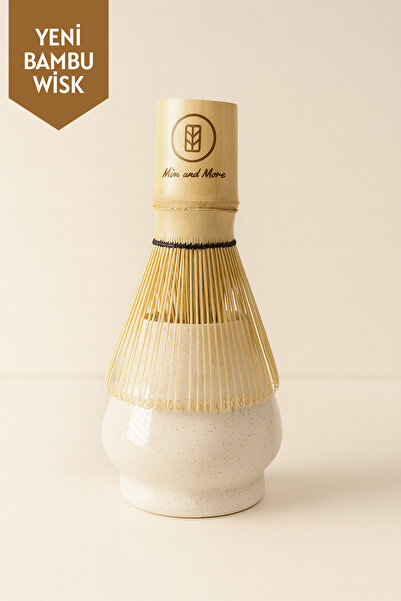 Mim and More Matcha Whisk Handmade Special Bamboo Foamer, Whisk, Mixer