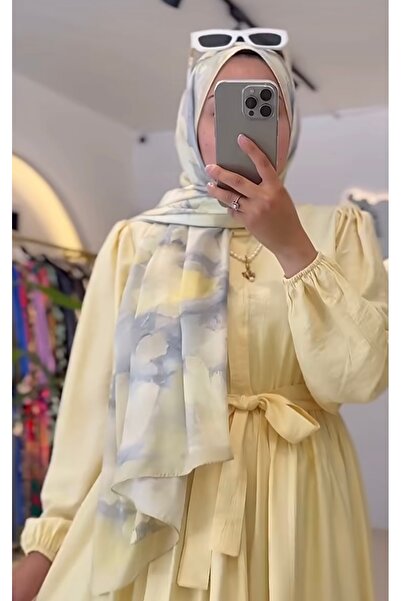 Butik Çiçek Desenli Batik Şal