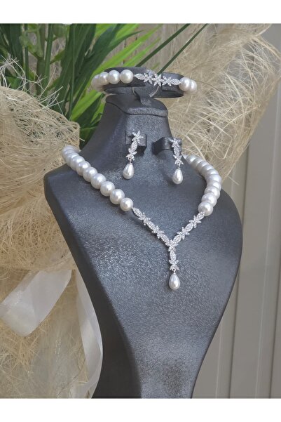 FNC KUYUMCULUK GERÇEK İNCİ SET