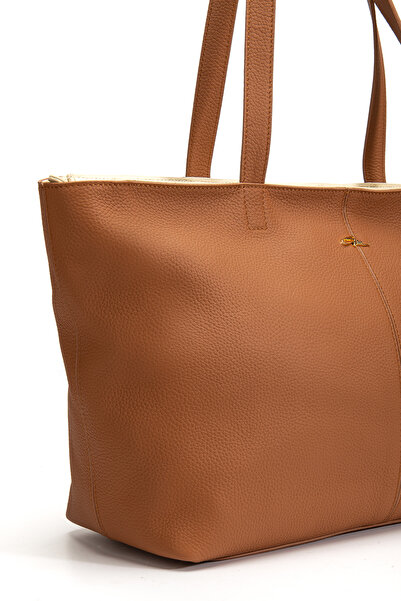 gio&mi Vera Shoulder Bag Genuine Leather Tan