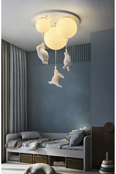 LUXXO Pendant chandelier for interior, IP44, 3xE27, Flying Bears