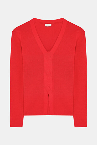 W Collection Red V-Neck Knitwear