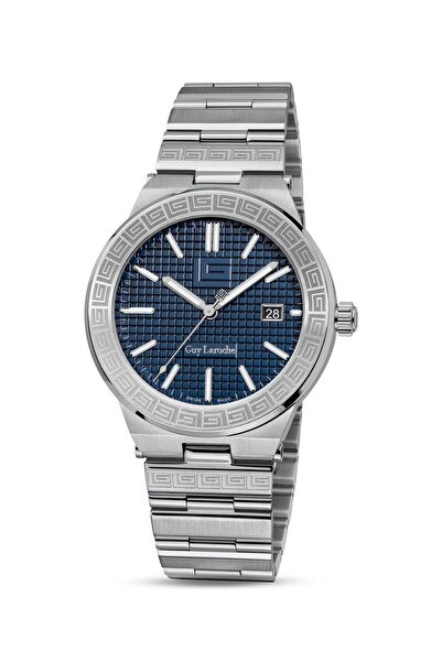 Guy Laroche Sacha Watch for Men with Silver Stainless Steel Bracelet 42 mm 5 Atm