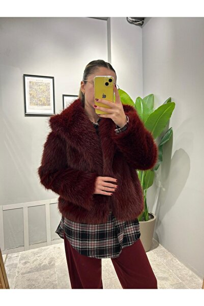 QBZ Premium Wide Collar Fur Jacket