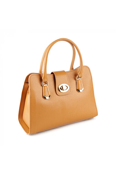 AZZURA Geantă Analisa, coniac, 100% piele, 8117