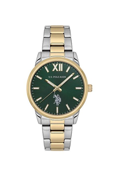 U.S. Polo Assn. Fundamental 36mm Ladies' Green Dial Watch - USPA2057-12