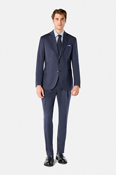 W Collection Dark Blue Buttoned Suit