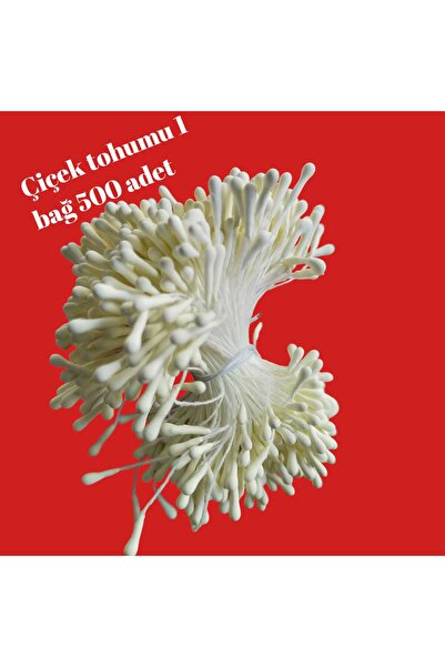 Mutkin Yapay Çiçek Tohumu(ERCİK)-Yapay Çiçek Yapımı İçin Stamens-500 adet -Kı...