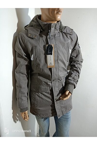 DYNAMO παρκά με χοντρή κουκούλα από 100% βαμβάκι με γούνα μέσα