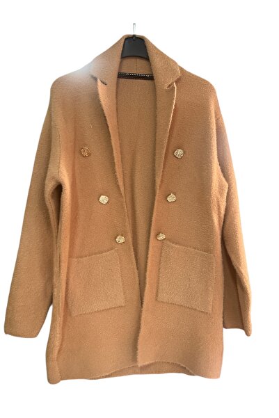 Mix Gold Button Detailed Soft Cardigan