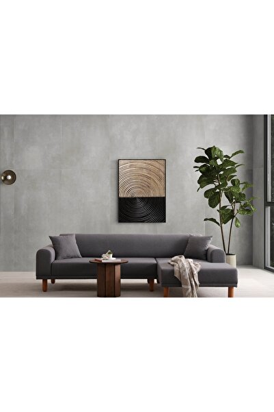 Vivense TİERA BOHEM TAKIMI, GRİ, SAĞ KÖŞE