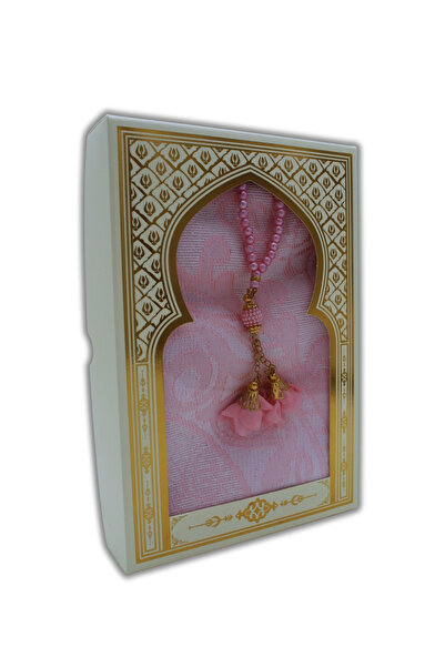 MyReal Hediyelik Çeyizlik Seccade Tesbih Set Kutulu