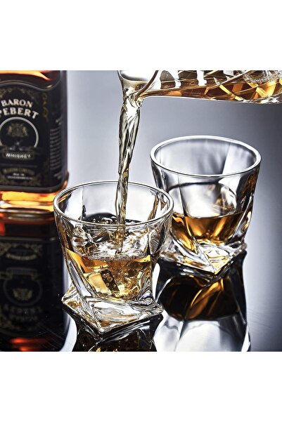 Mfacoy Eski Moda Viski Bardakları Set (2 Kristal Bourbon Bardağı