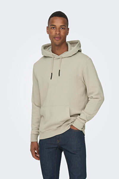 ONLY & SONS Чоловічий світшот з капюшоном - з кишенями-кенгуру, довгими рукавами, зручним кроєм