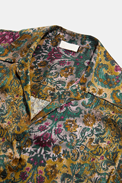 W Collection Green patterned blouse