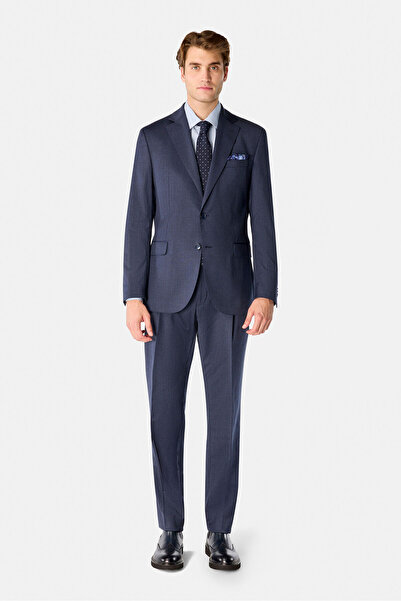 W Collection Dark Blue Buttoned Suit
