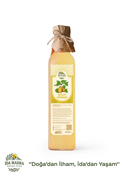 İDA MADRA NATURAL FOODS %100 Doğal Fermente Ahlat Sirkesi 500 ml