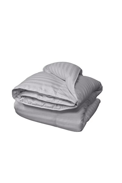 OEM Winter duvet with wool filling, 100% cotton damask cover, size 180x210 cm, gray