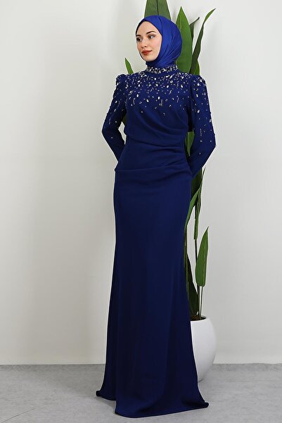 GİYZAMİLA Esin Evening Dress Night Blue