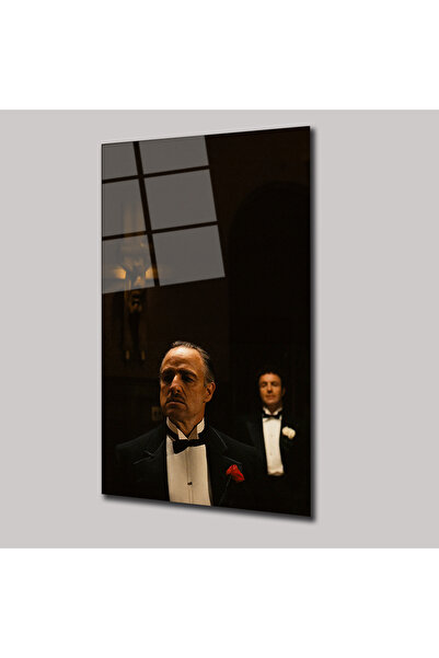 SteelArtDec THE GODFATHER DON VİTO CORLEONE CAM TABLO - DEG0014