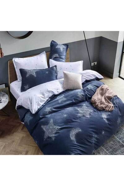 Patul Bed Linen, Satin Cotton, Sulphur, 2 Persons, Double Bed, 4 Pieces