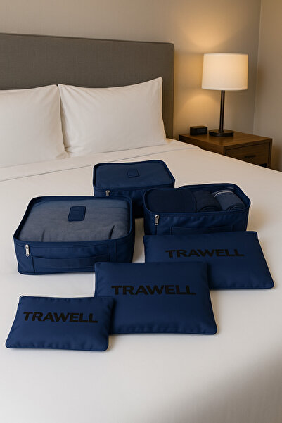 trawell Seyahat Bavul İçi Organizatör Bavul Ambalaj Seti Saklama Hurcu, Taşın...