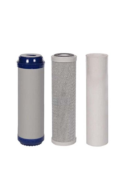 KANA خرطوشة فلتر مياه ثلاثية المراحل، رمادية، 10 بوصات