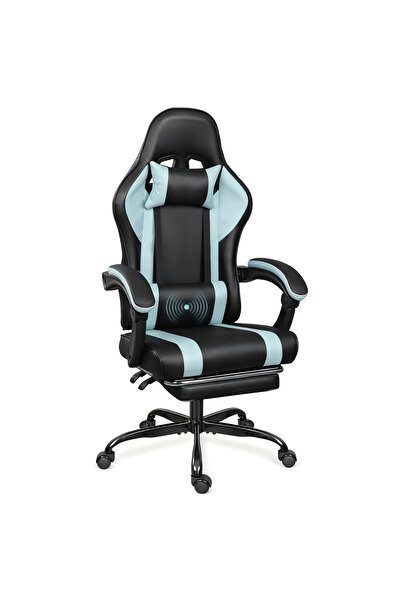 AZZHAAR كرسي ألعاب، كرسي مكتب، كرسي كمبيوتر، كرسي مكتب جلدي، كرسي تنفيذي مريح