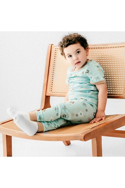 dura kidz بيجاما اطفال قطعتين بطباعه علي شكل نجوم للأولاد والبنات مصنوعة من م...